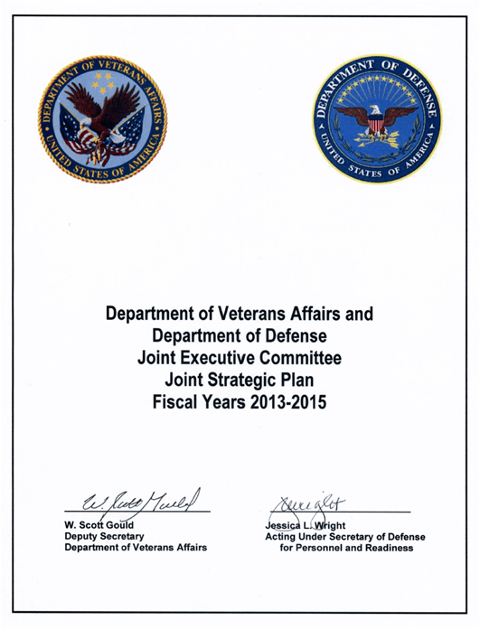 DOD/VA Joint Strategic Plan 2013 - 2015